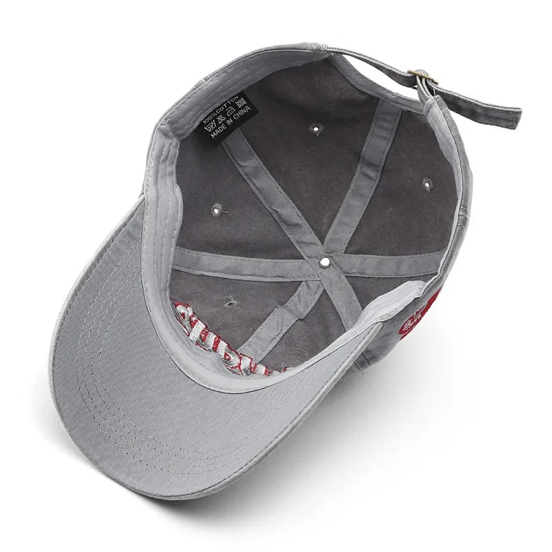 2025 Spring/Summer Unisex Cotton Baseball Cap Vintage Washed with Alphabet ALWAYS Embroidery - Hip-Hop Inspired Snapback Design