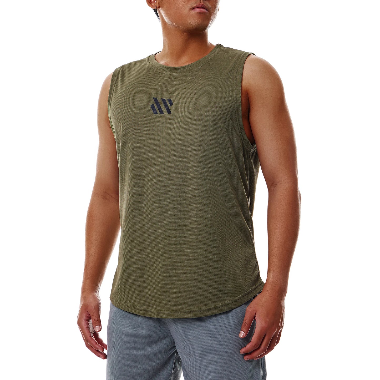 Men'S Sports Vest Summer Breathable Sleeveless Round Neck Solid Color Top Running Fitness Top Men'S Sleeveless Vest Clothing
