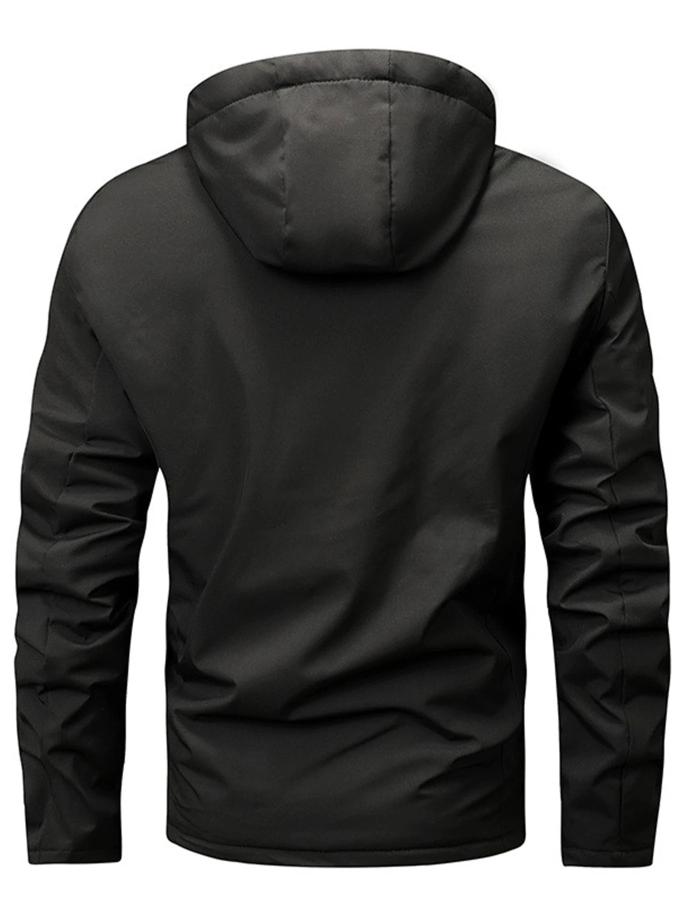 Autumn And Winter Waterproof And Windproof Jacket, Men's Warm Outdoor Jacket, Solid Color Zipper, New Fashionable Casual Jacket