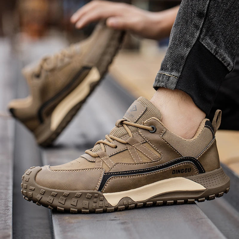 New Man's Safety Shoes Anti-smash Anti-puncture Work Shoes Breathable Lightweight Work Sneakers Indestructible Men Shoes