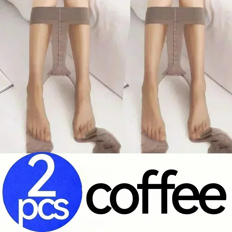 1/4Pcs Skin Color Tights Women Tear Resistant Anti-cored Hook Wire Pantyhose Black Stockings Breathable Slim Ultra Thin Leggings