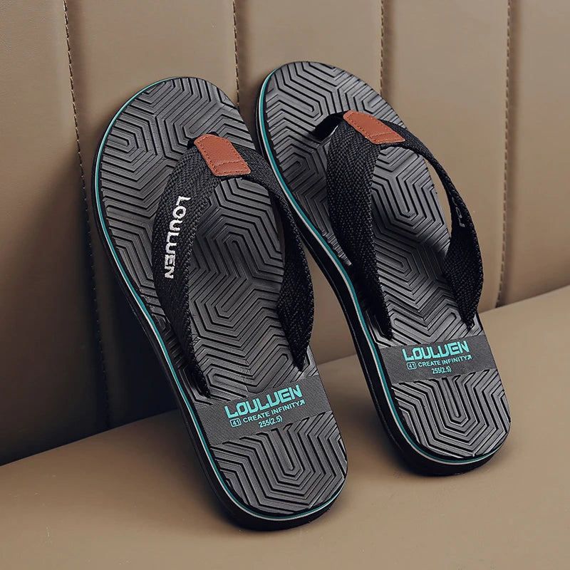 Men's new flip flops super comfortable and fashionable men's summer slippers classic version cool flip flops men's shoes beach s