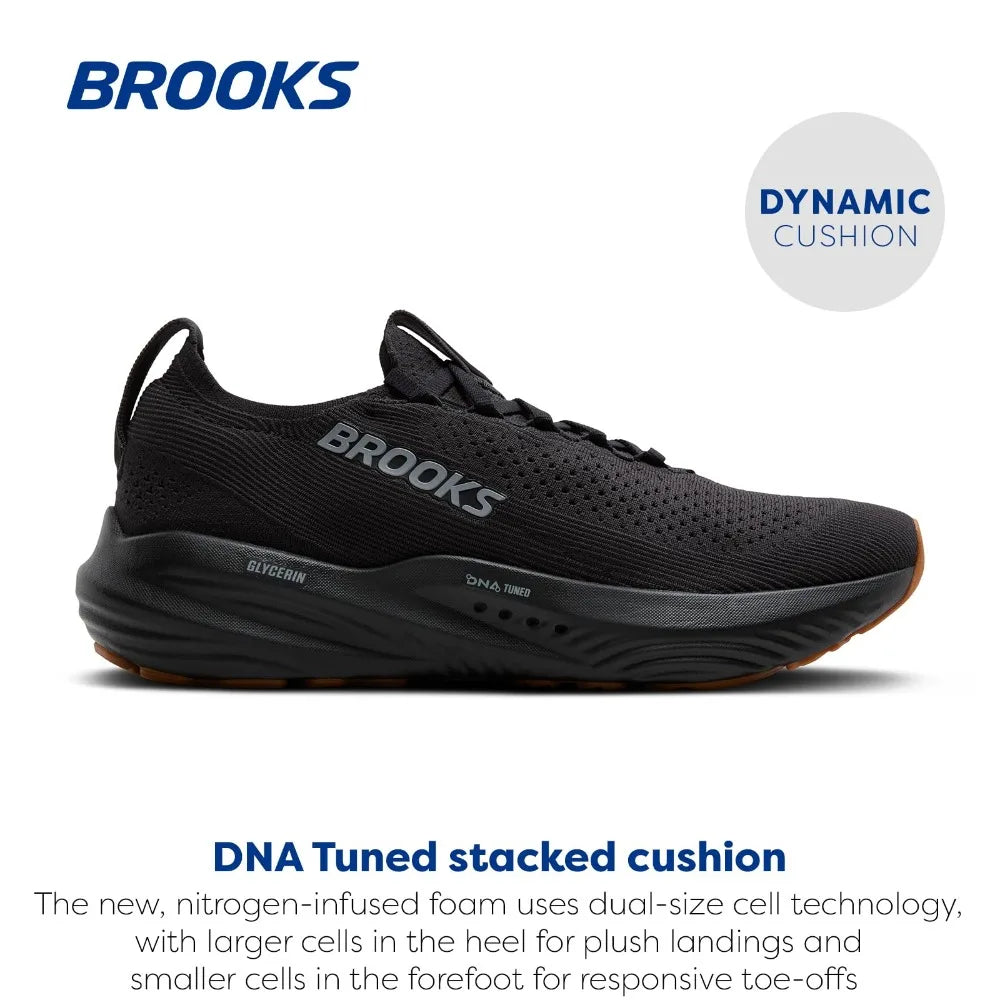 Brooks Men’s Glycerin Stealthfit 22 Neutral Running Shoes Casual Sneakers Non-slip Cushioned Sports Training Shoes