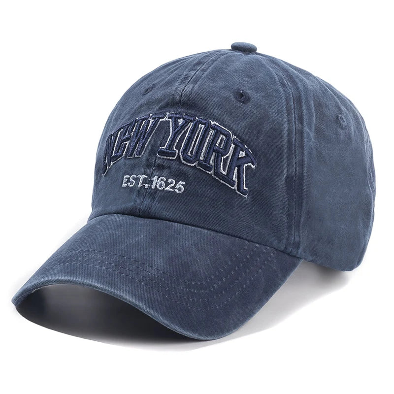 2025 New York Washed Cotton Cap For Men Women Gorras Snapback Caps Baseball Caps Sun protection Casquette Dad Hat Outdoors Cap