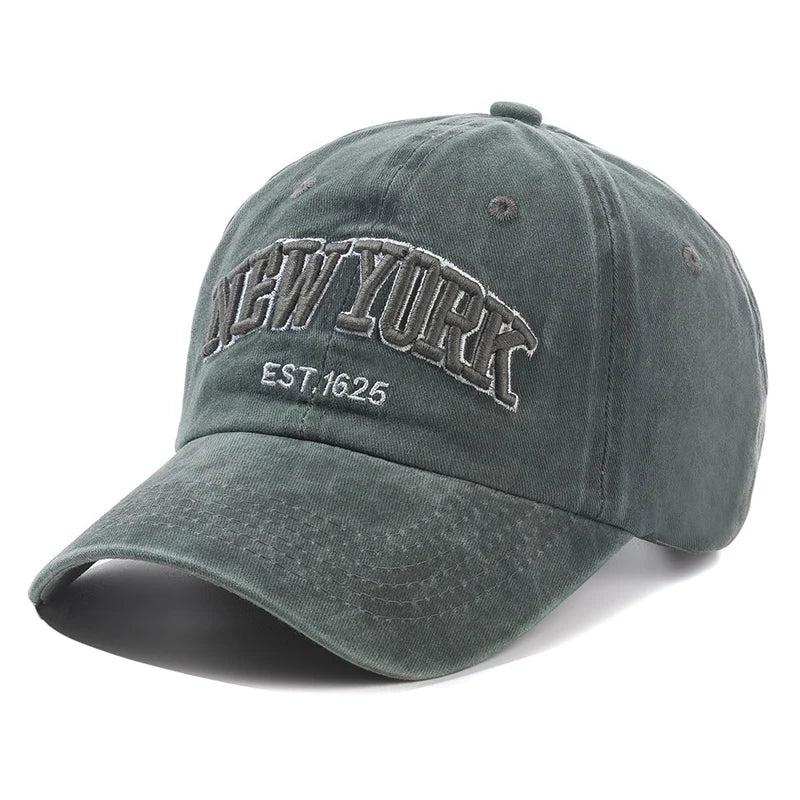 2025 New York Washed Cotton Cap For Men Women Gorras Snapback Caps Baseball Caps Sun protection Casquette Dad Hat Outdoors Cap