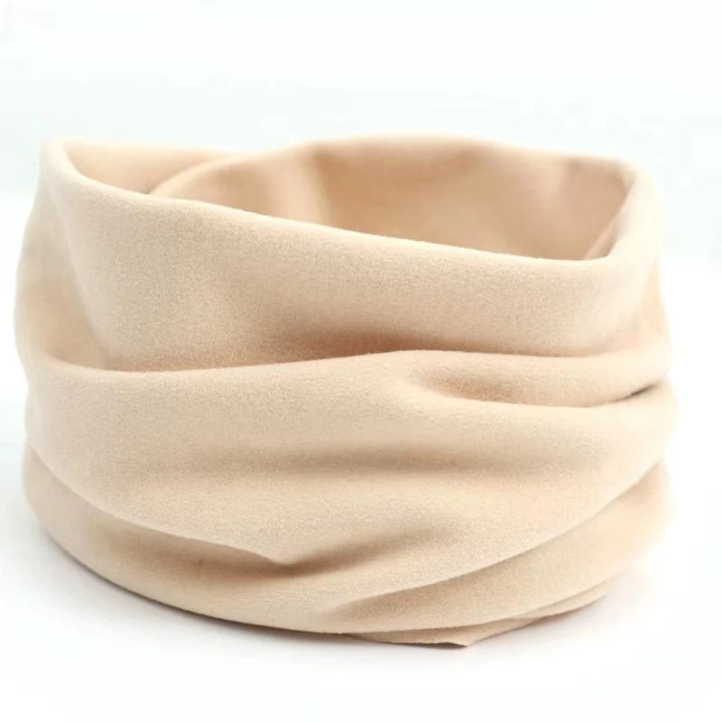 Winter Fashion Solid Color Warm Neck Scarf For Men And Women