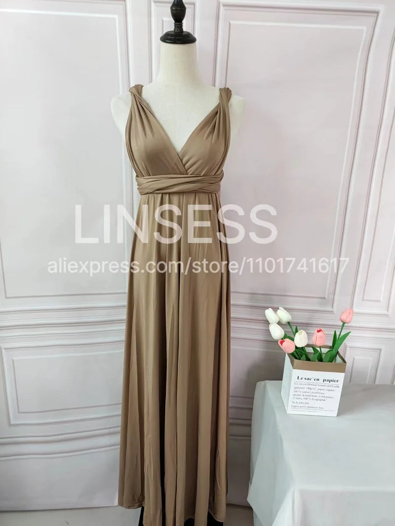 OLIVE GREEN Sega Bridesmaid Dress Floor Length LONG Maxi Infinity Dress Multiway Dress Formal Wrap Sexy Evening Wedding Dresses