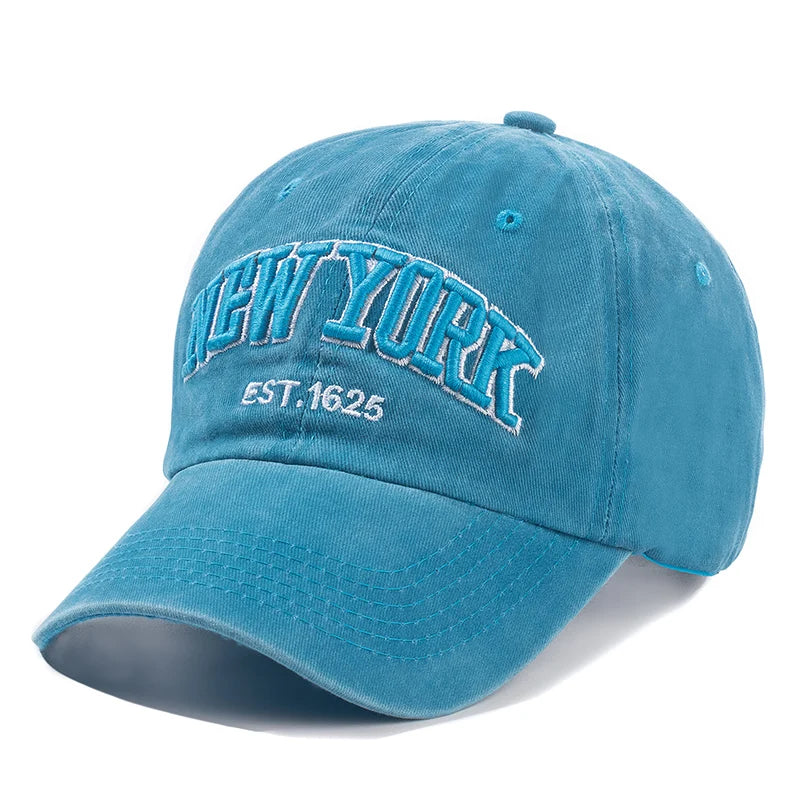 2025 New York Washed Cotton Cap For Men Women Gorras Snapback Caps Baseball Caps Sun protection Casquette Dad Hat Outdoors Cap