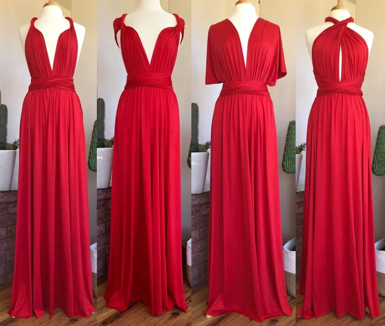 OLIVE GREEN Sega Bridesmaid Dress Floor Length LONG Maxi Infinity Dress Multiway Dress Formal Wrap Sexy Evening Wedding Dresses