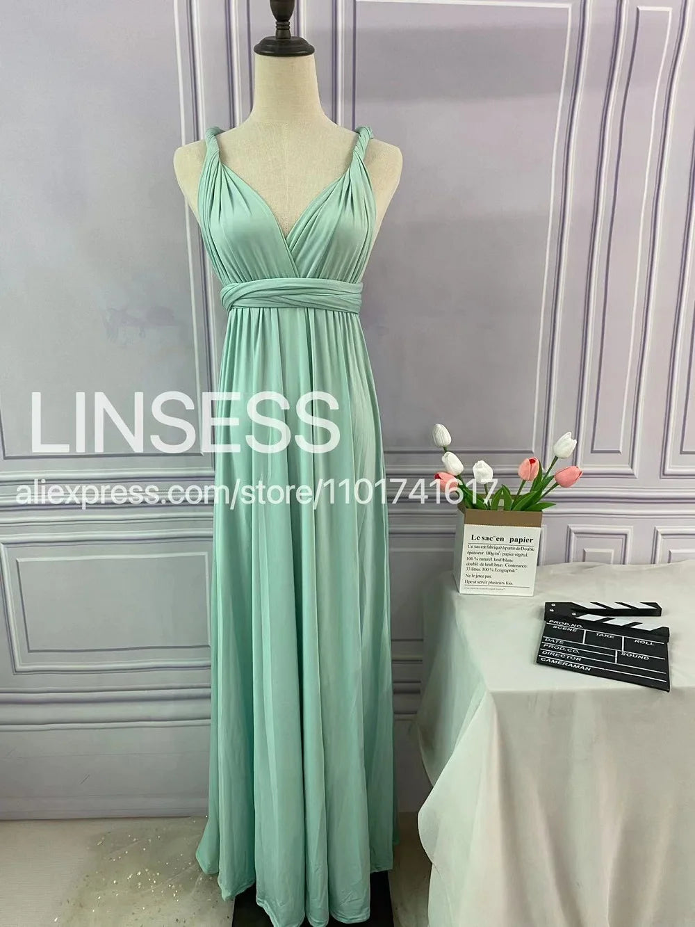 OLIVE GREEN Sega Bridesmaid Dress Floor Length LONG Maxi Infinity Dress Multiway Dress Formal Wrap Sexy Evening Wedding Dresses