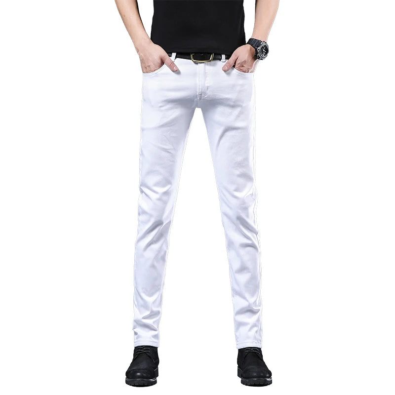 2024 autumn Slim Fit men Jeans Classic Fashion Denim Skinny Jeans Male spring men's casual High Quality Trousers