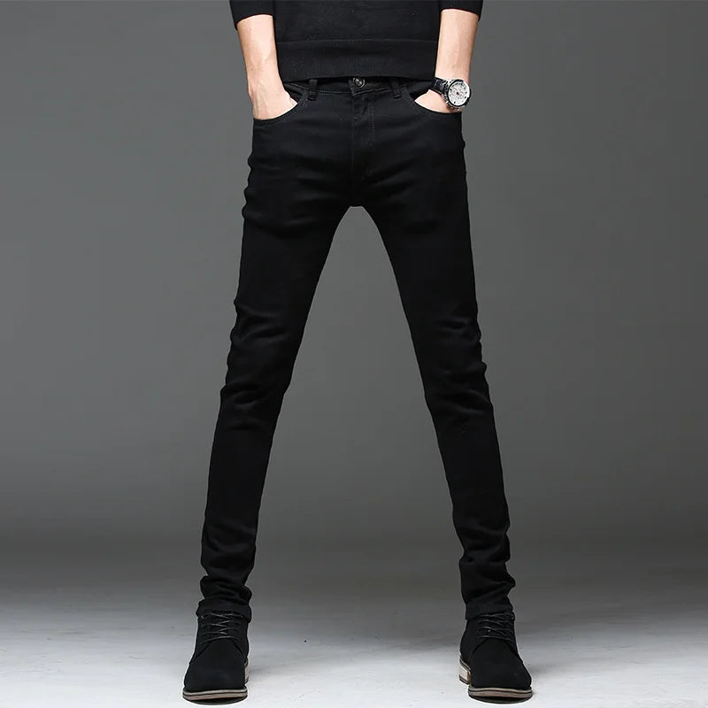 2024 autumn Slim Fit men Jeans Classic Fashion Denim Skinny Jeans Male spring men's casual High Quality Trousers