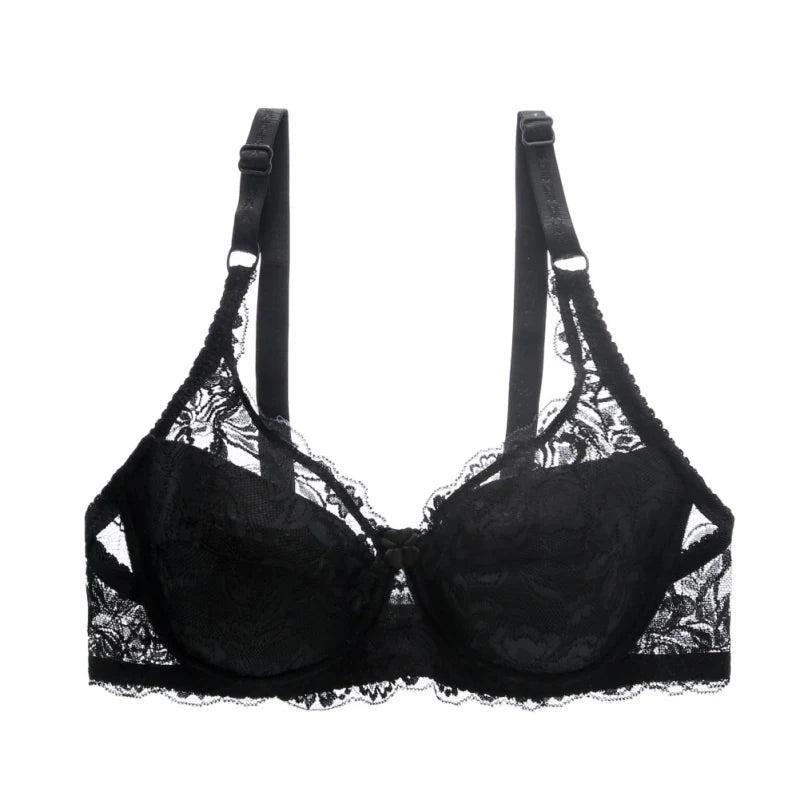 Women Lace Bra Sexy Unlined Underwire Push Up Bra Lingerie Intimates Bralette Women Full Lace Brassiere Underwear Bras