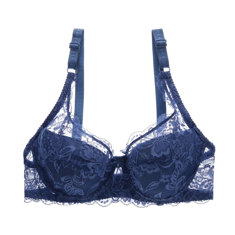 Women Lace Bra Sexy Unlined Underwire Push Up Bra Lingerie Intimates Bralette Women Full Lace Brassiere Underwear Bras