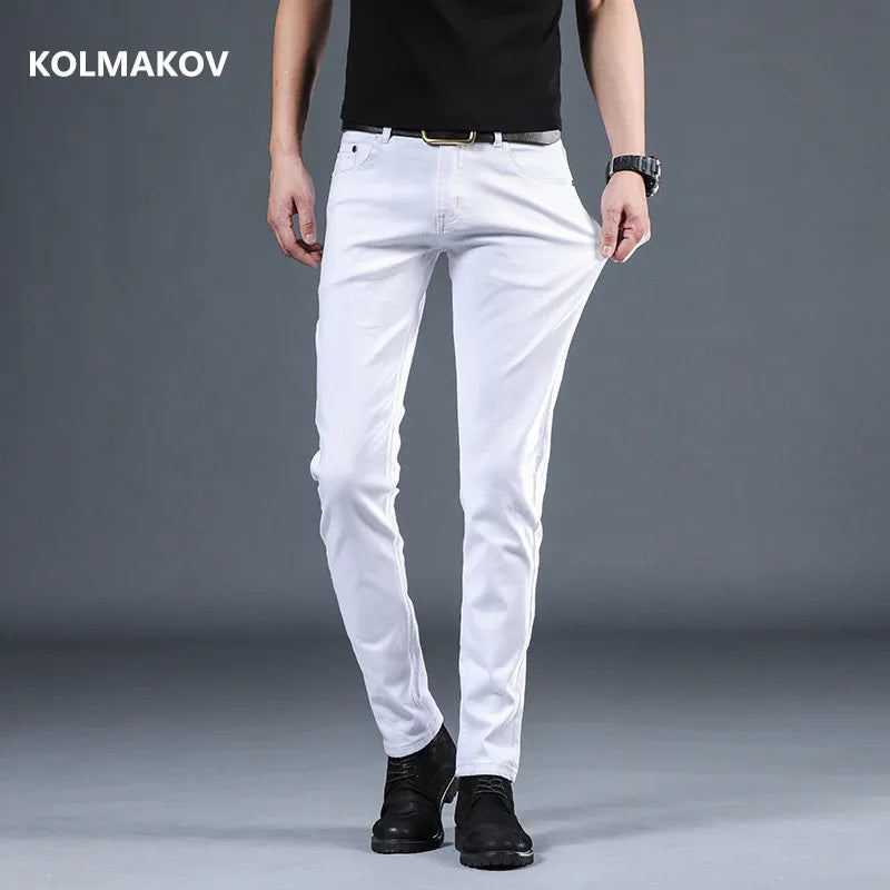 2024 autumn Slim Fit men Jeans Classic Fashion Denim Skinny Jeans Male spring men's casual High Quality Trousers