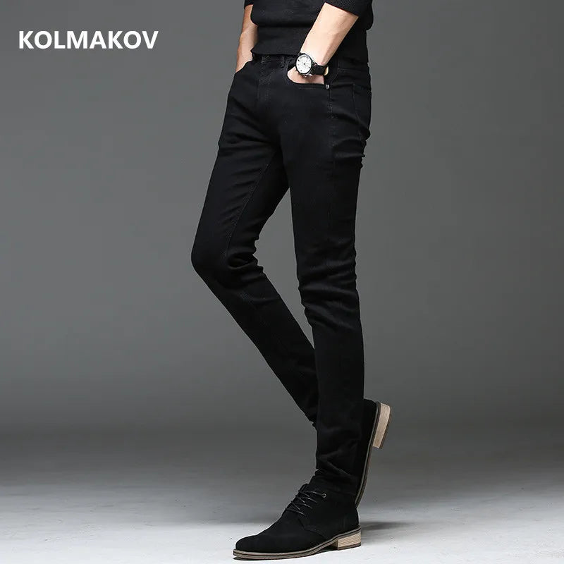 2024 autumn Slim Fit men Jeans Classic Fashion Denim Skinny Jeans Male spring men's casual High Quality Trousers