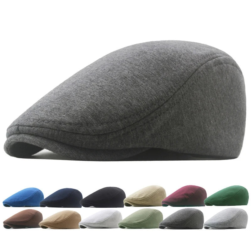 Fashion New Men's Casual Newsboy Hat  Flat Cap Winter And Autumn Retro Beret Hat Wild Casual Hats Octagonal Cap Winter Hat