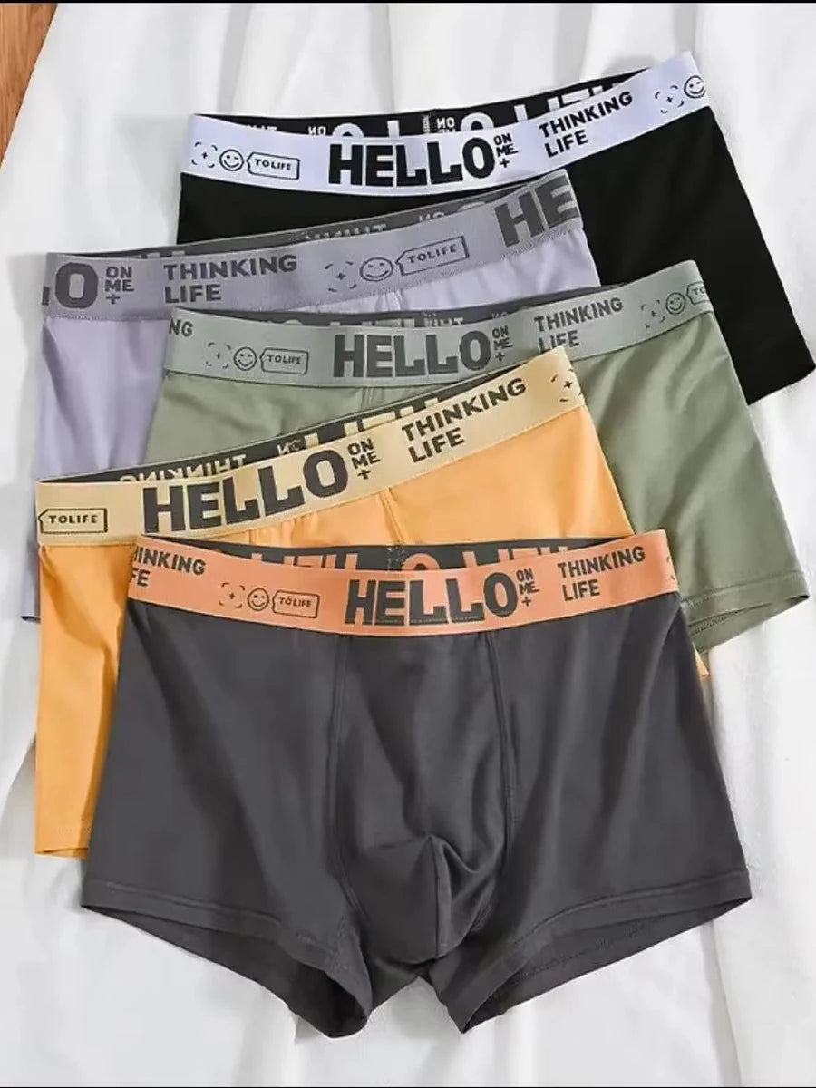 10Pcs Men's Underwear XS-XXL Men Panties Sexy  Breathable Comfortable Boxer Shorts Slim Loose Fit Athleisure Briefs  Underpants