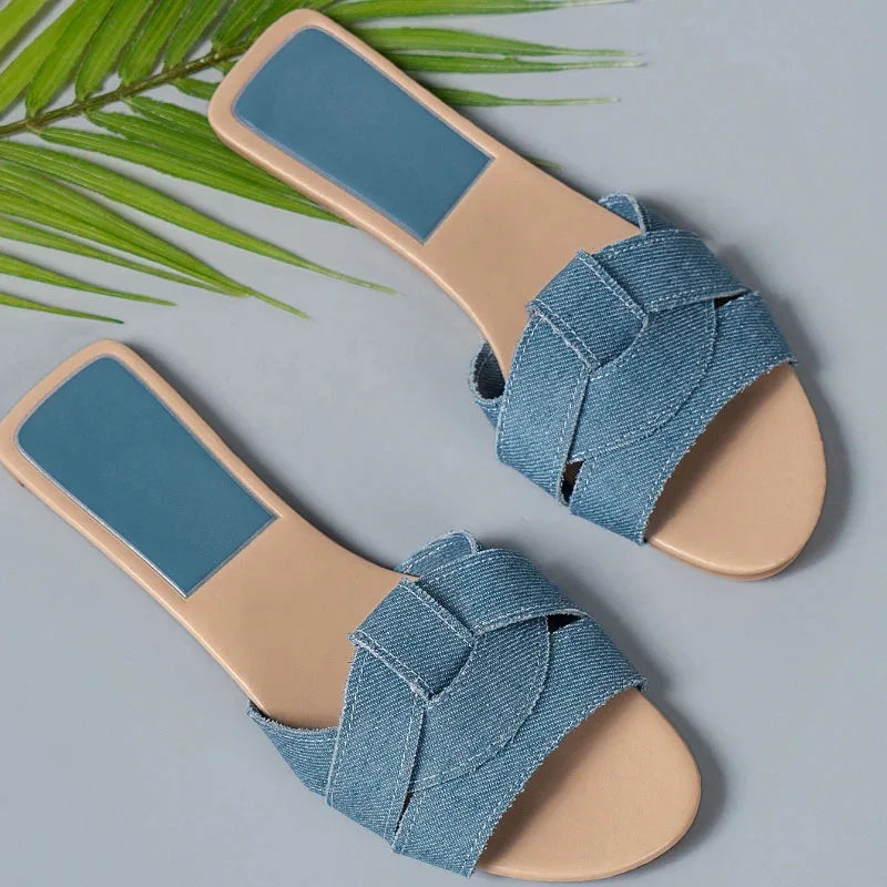 New Summer Designer Women'S Solid Color Fashion Slippers Zapatos De Mujer Women'S Shoes Slippers Women Slippers  Women Shoes