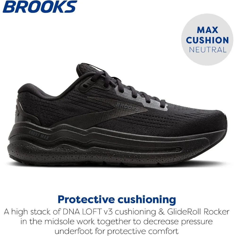 Brooks Men’s Ghost Max 2 Running Shoes Casual Sneakers Comfortable Breathable Cushioned Suitable for Long-term Sports Training