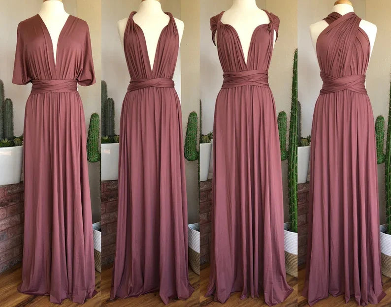 OLIVE GREEN Sega Bridesmaid Dress Floor Length LONG Maxi Infinity Dress Multiway Dress Formal Wrap Sexy Evening Wedding Dresses