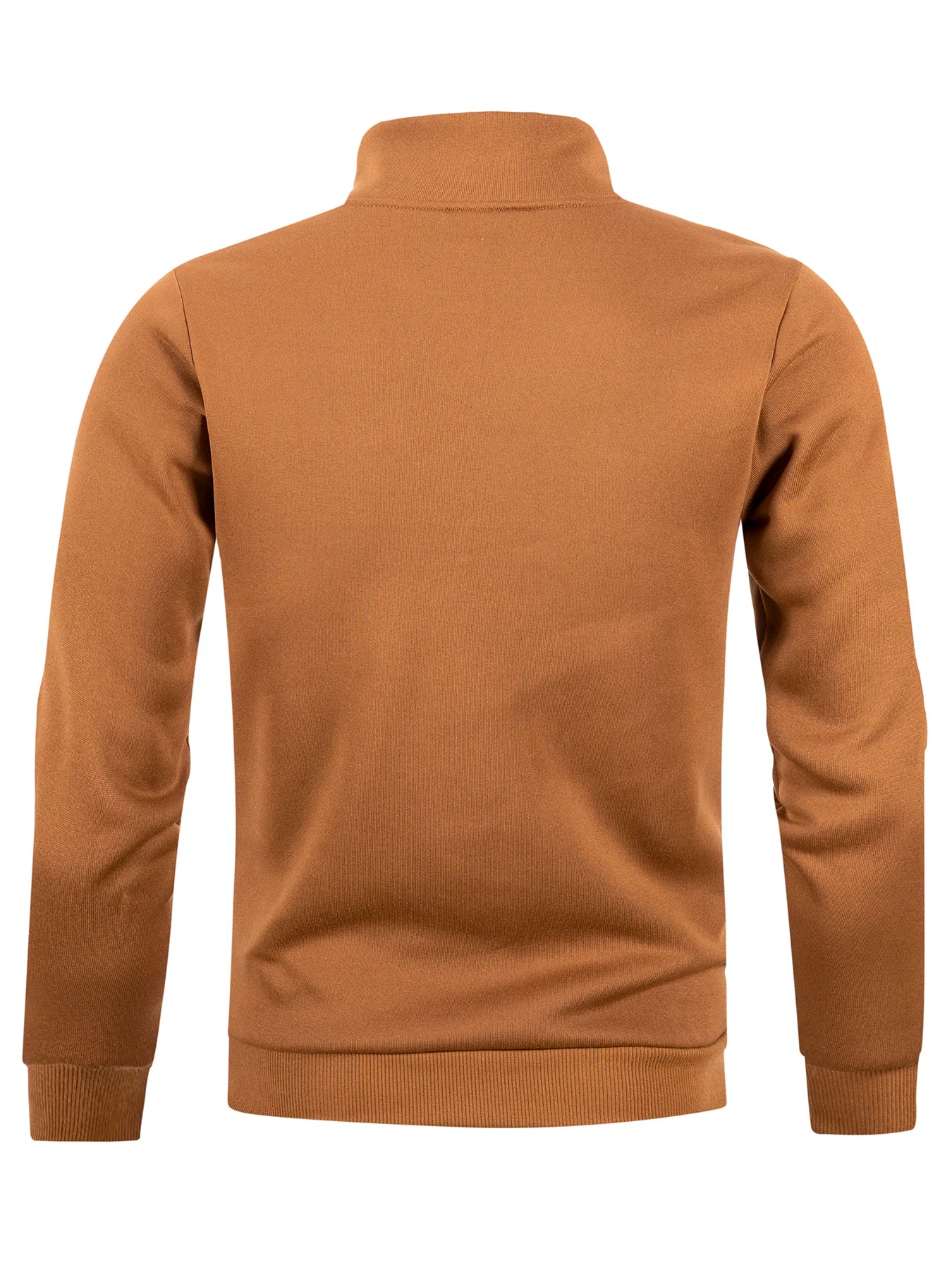 Men's Pullover Solid Color Stand Collar Leisure and Comfortable Zipper High Collar for Warmth Slim Fit Sweater Sweatshirts