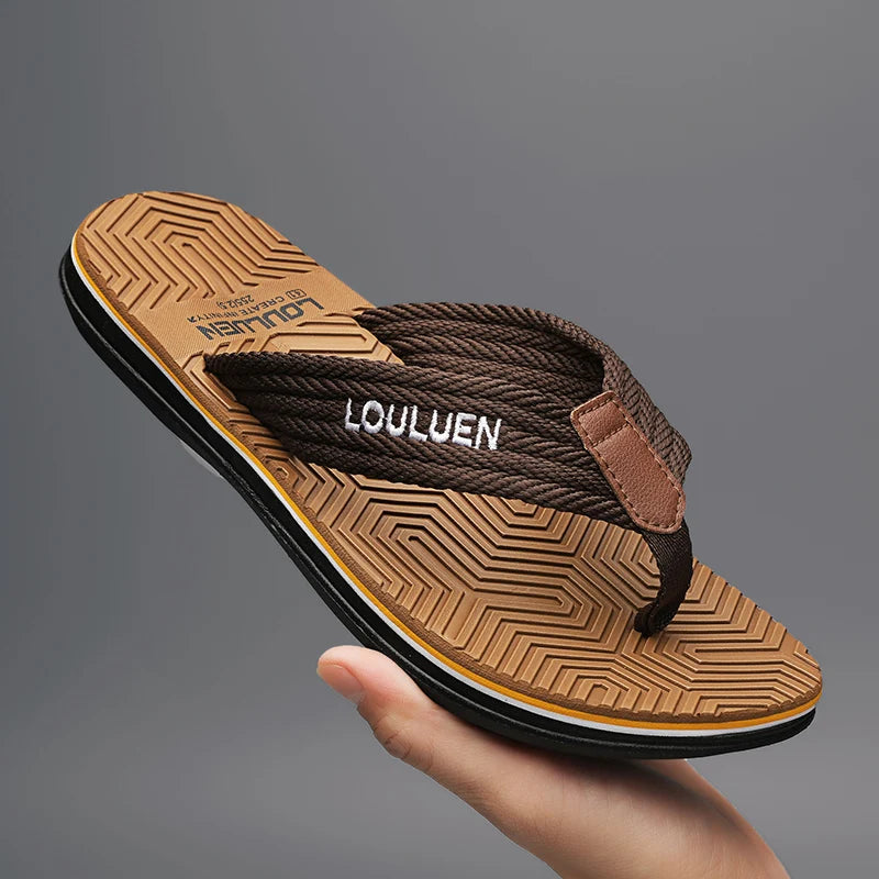 Men's new flip flops super comfortable and fashionable men's summer slippers classic version cool flip flops men's shoes beach s