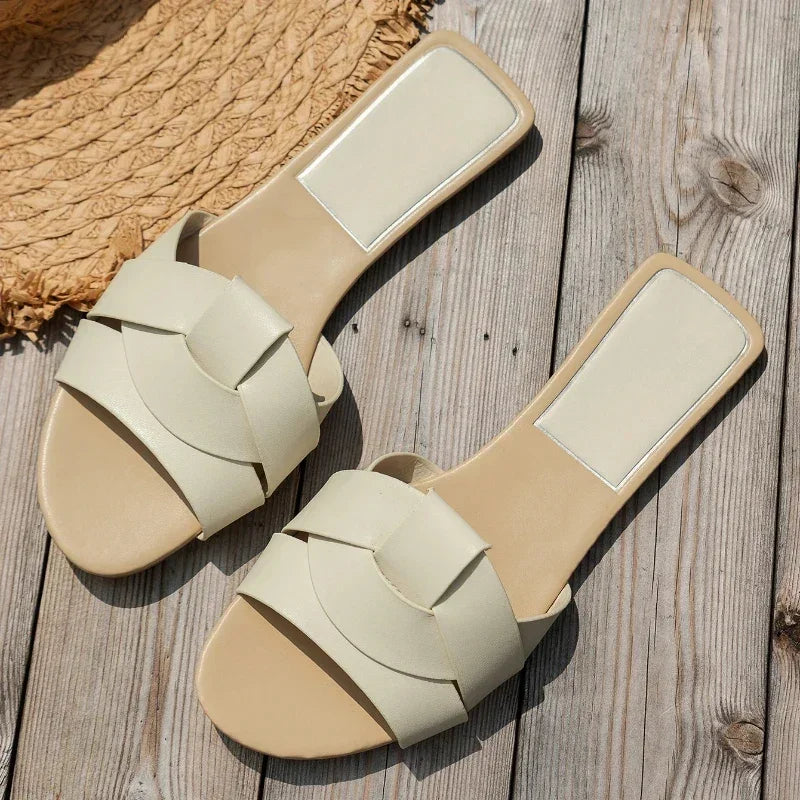 New Summer Designer Women'S Solid Color Fashion Slippers Zapatos De Mujer Women'S Shoes Slippers Women Slippers  Women Shoes