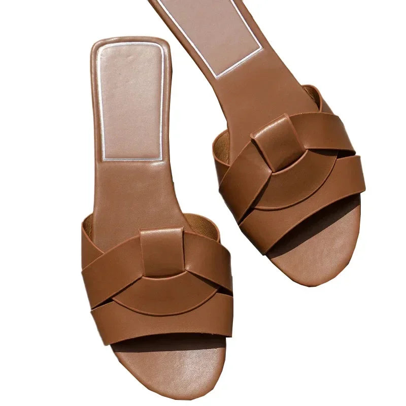 New Summer Designer Women'S Solid Color Fashion Slippers Zapatos De Mujer Women'S Shoes Slippers Women Slippers  Women Shoes