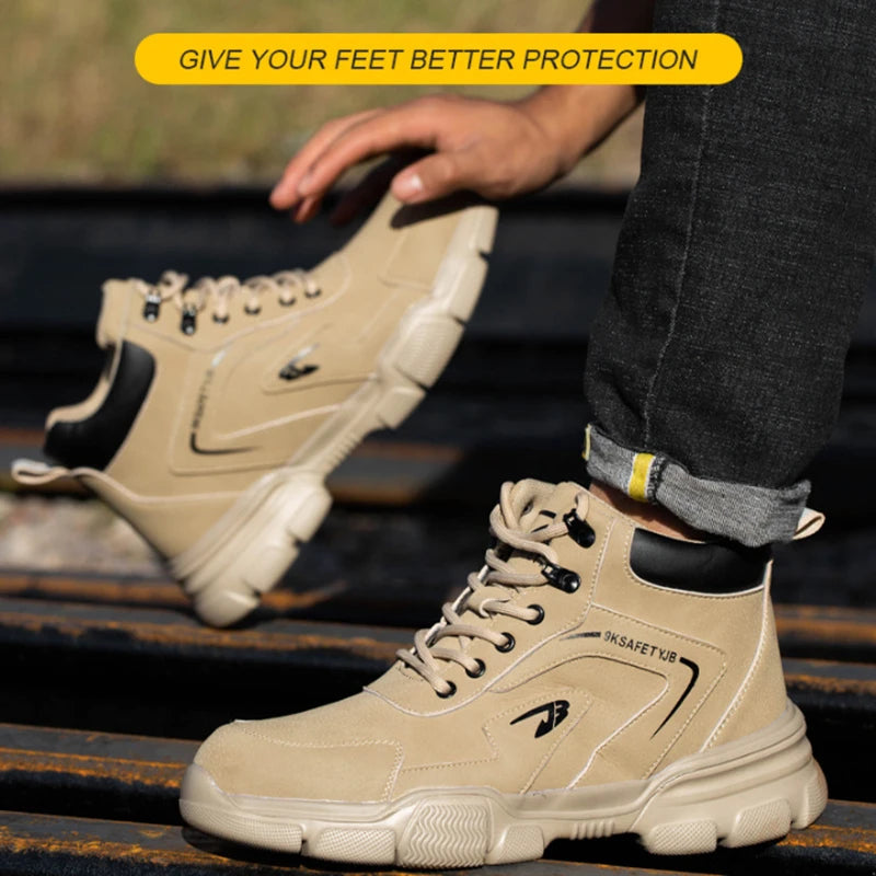 Protection Safety Shoes Security Protective Shoes Anti-puncture Anti-smash Boots Lightweight Breathable Sneakers for Men