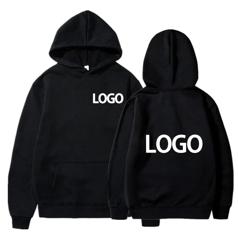 80% Polyester and 20% Cotton Hooded Pullover for Men and Women, Customized Team Loose Casual Wear with Fashionable Personality