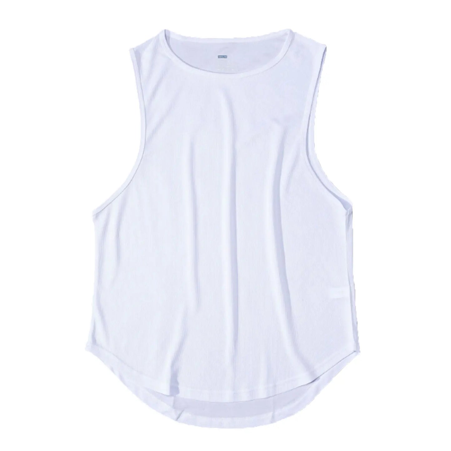 Men'S Sports Vest Summer Breathable Sleeveless Round Neck Solid Color Top Running Fitness Top Men'S Sleeveless Vest  Clothing