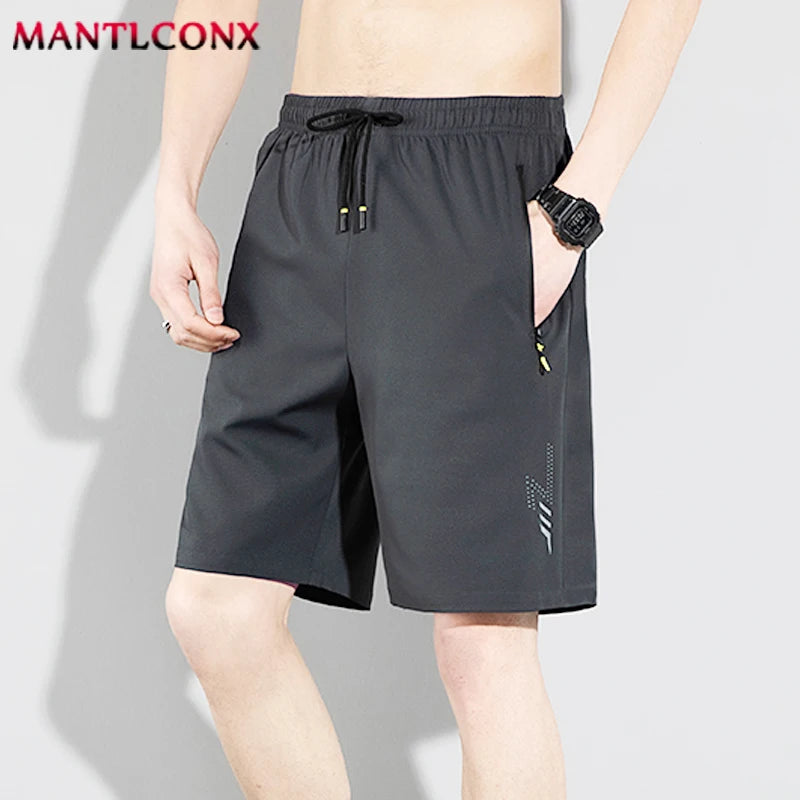 New Summer Beach Shorts Men Gym Fitness Casual Shorts Quick Dry Sweatpants Running Sports Short Pants Breathable Jogging Shorts