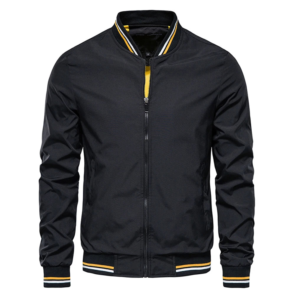 Spring Summer Bomber Jacket Men Black Casual Slim Fit Baseball Mens Jackets New Autumn Fashion High Quality Jackets for Men