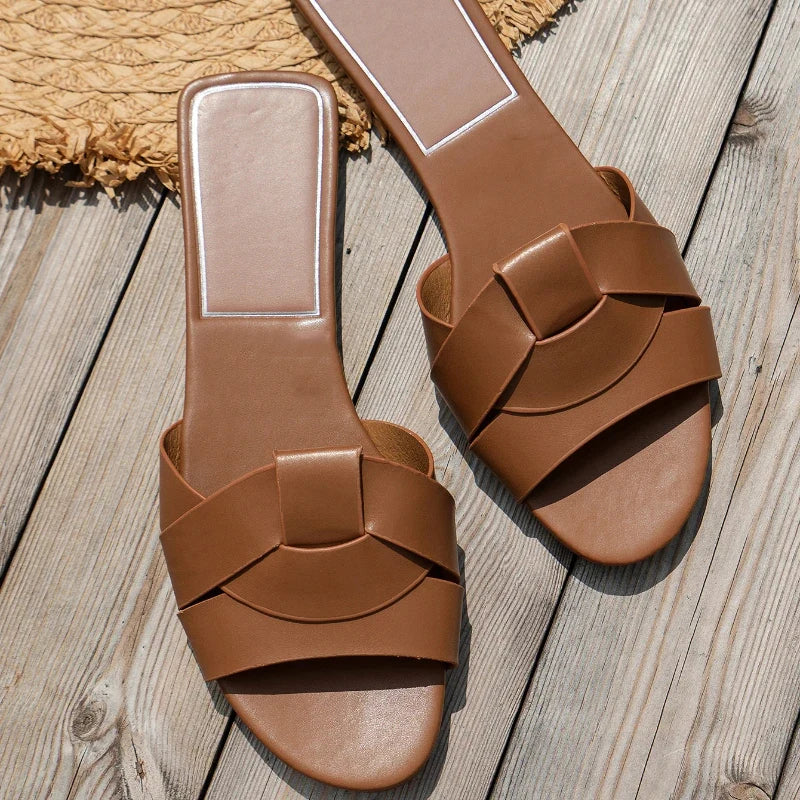 New Summer Designer Women'S Solid Color Fashion Slippers Zapatos De Mujer Women'S Shoes Slippers Women Slippers  Women Shoes