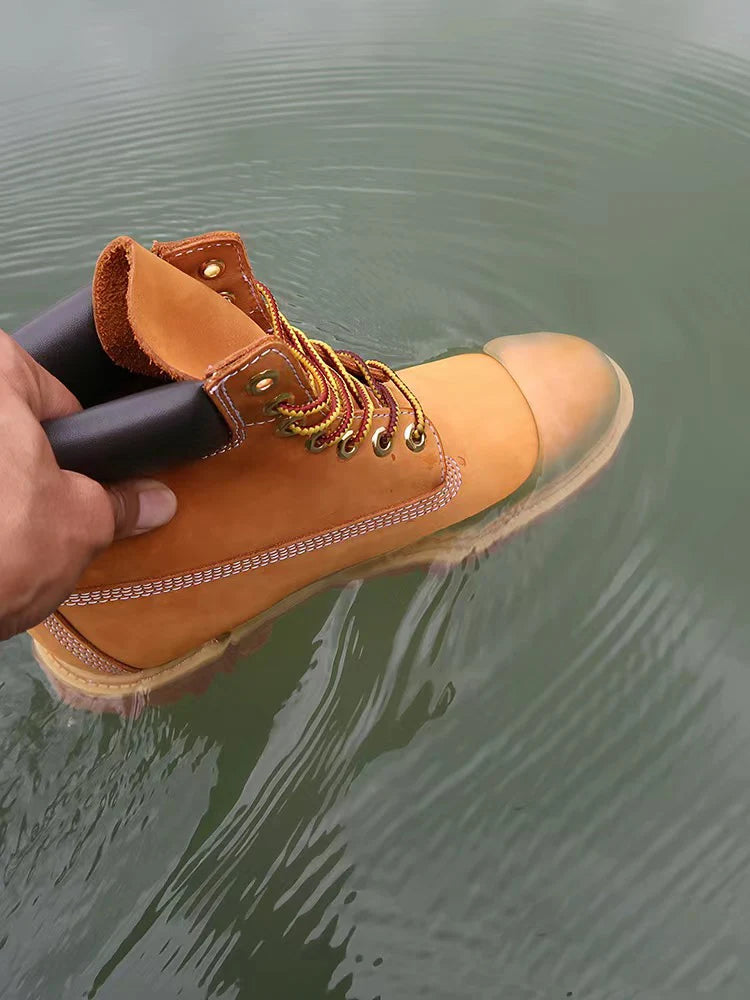 Men Fashion Outdoor Shoes Genuine Leather Boots 2024 Male Casual Waterproof Boots