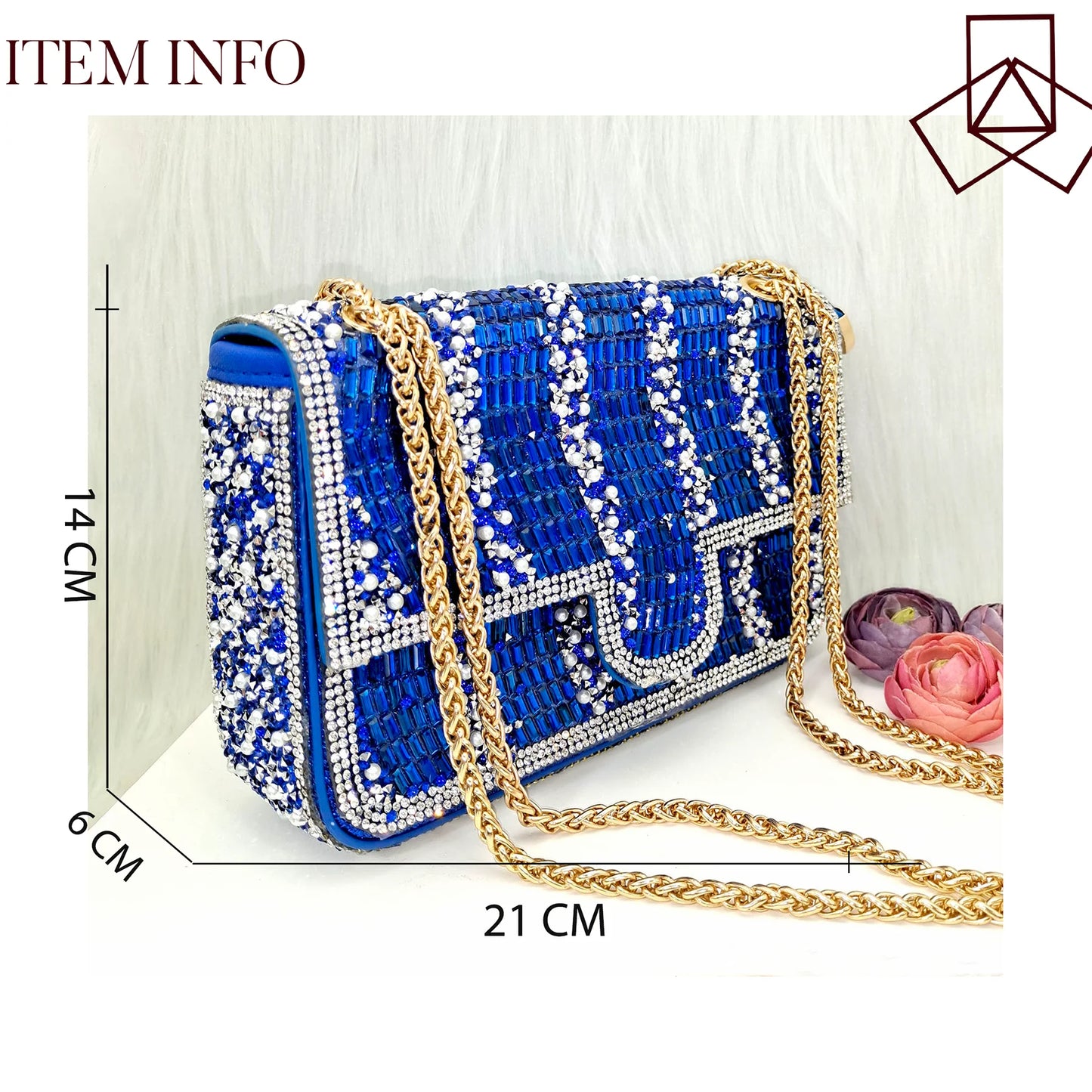 QSGFC 2024 Nigeria Africa Fashion Blue High Heels Elegant Women's Sandals Casual Party Sexy Slippers Brand Women's Shoes Bag Set