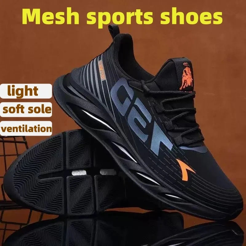 Men's shoes summer men's shoes sports new men's running breathable anti slip casual running trend student shoes men